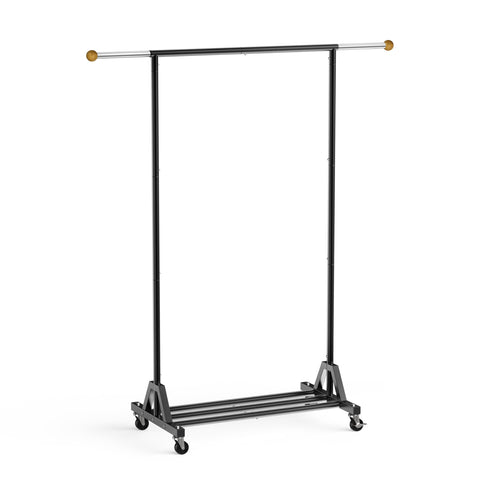 HRUSGO freestanding garment rack fits bedrooms, laundry rooms, and closets