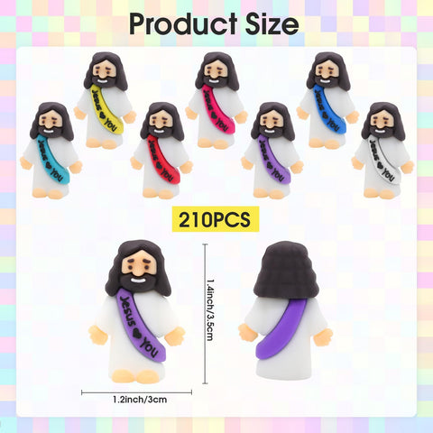 HSDJLXZ pocket Jesus loves you figures for meaningful baptism gifts.