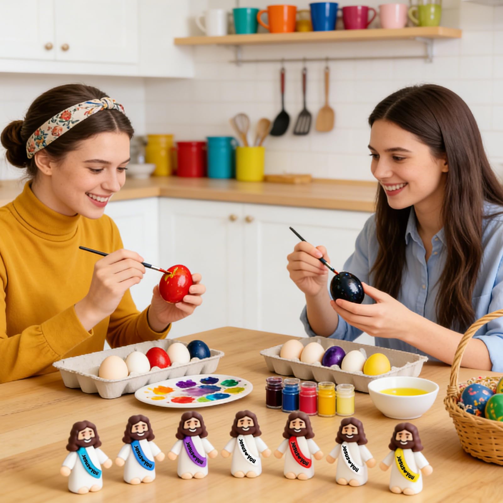 HSDJLXZ small Jesus figures ideal for Easter egg fillers and party favors.