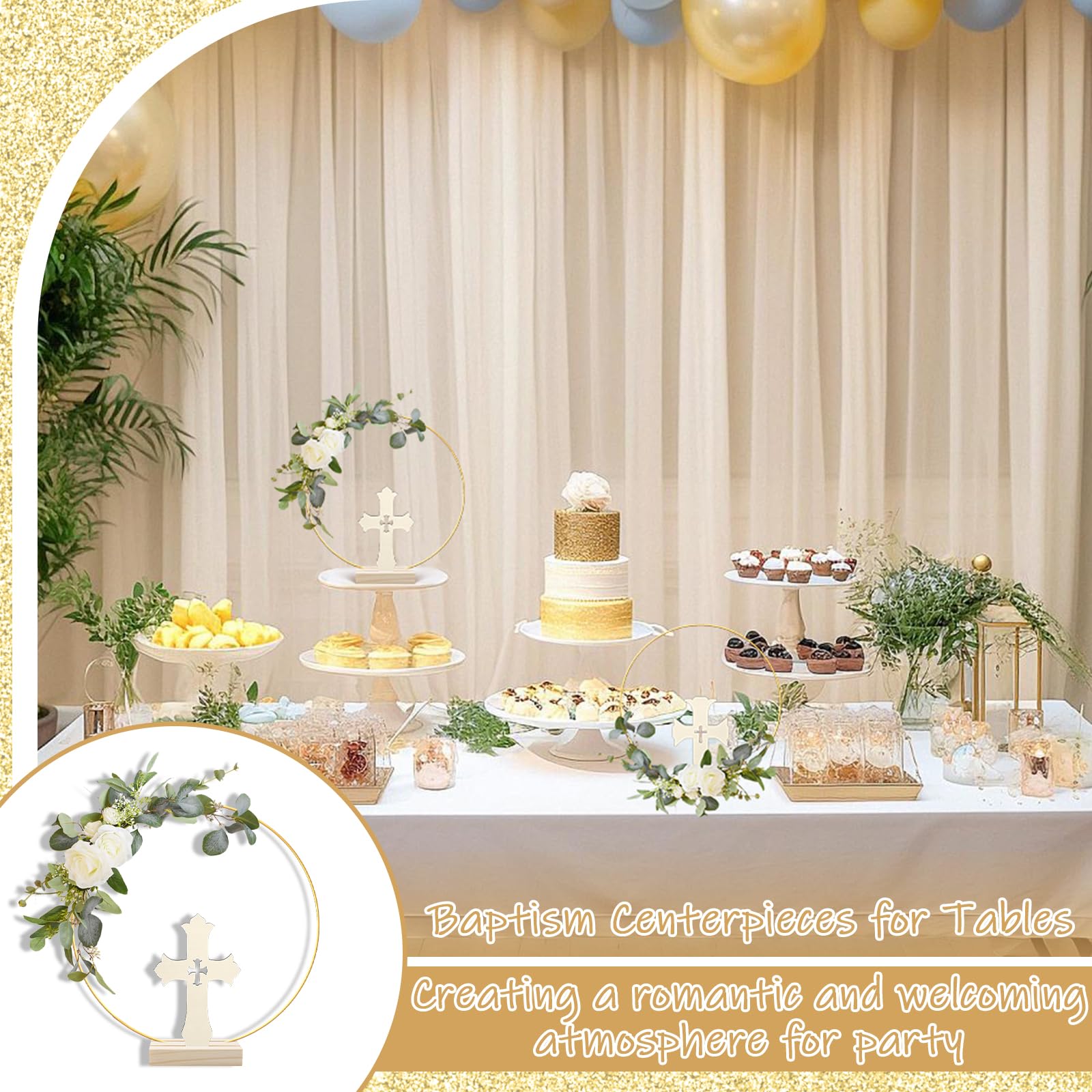 HSDSH baptism centerpiece kit suitable for baptisms and religious events.