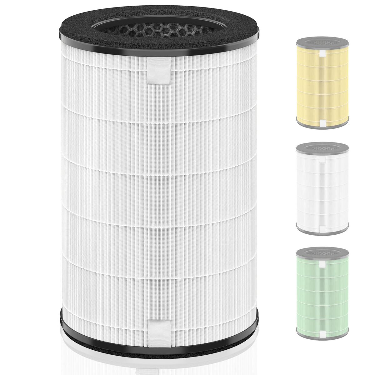 HSIAMEN AP-T45 AP-T40FL replacement filter front view for HoMedics purifier