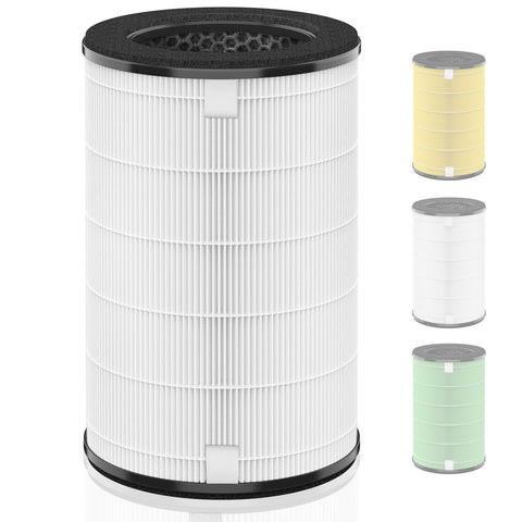 HSIAMEN AP-T45 AP-T40FL replacement filter front view for HoMedics purifier