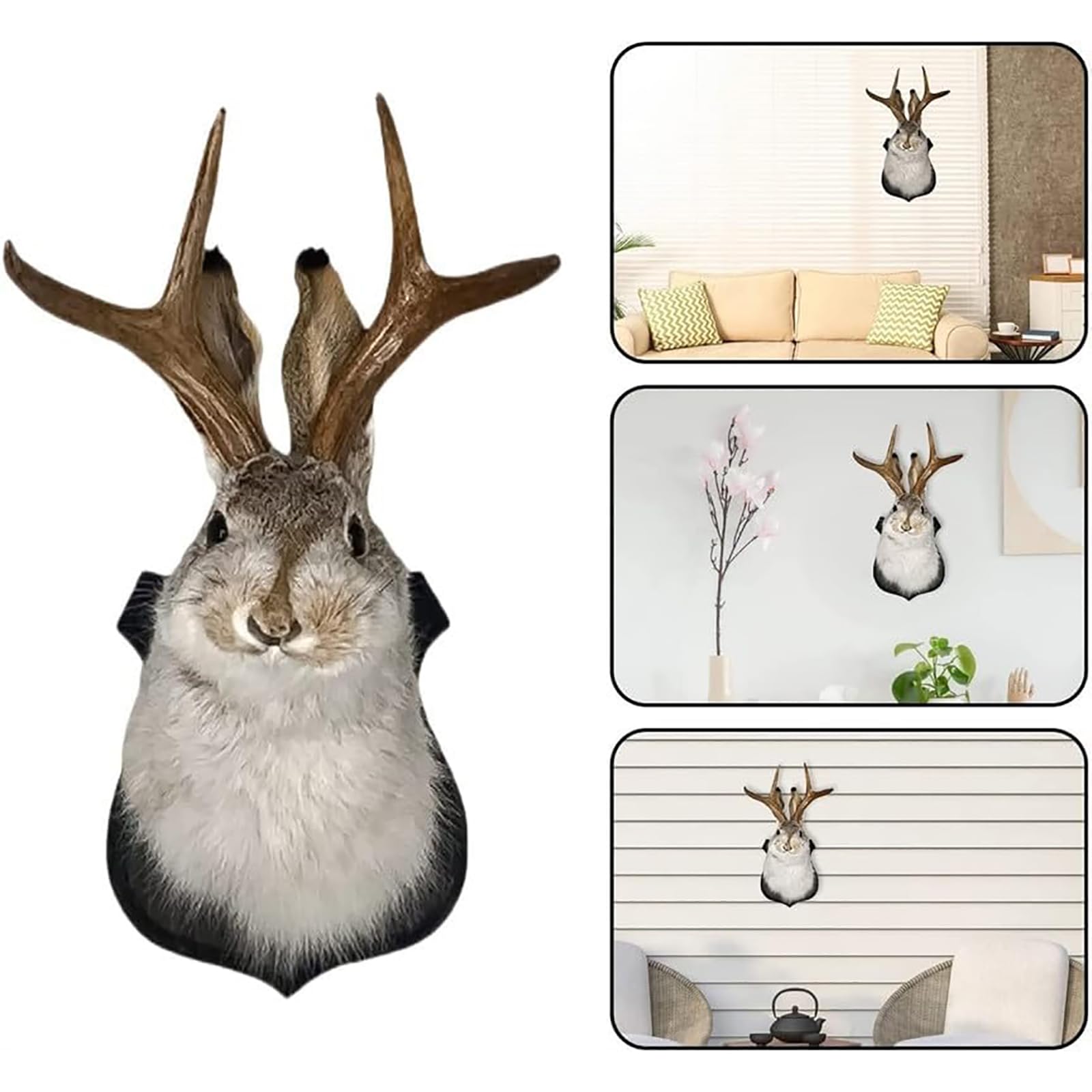 HSOSK gift-ready jackalope ideal for birthdays or housewarmings.