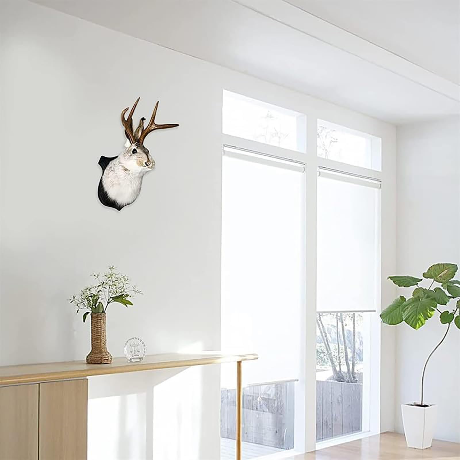 HSOSK wall art rabbit hanging ready to brighten any room.