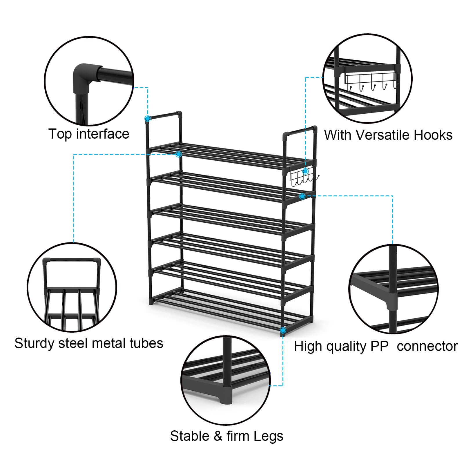 Hsscblet entryway organization setup captures neat ready-to-wear shoes and accessories.
