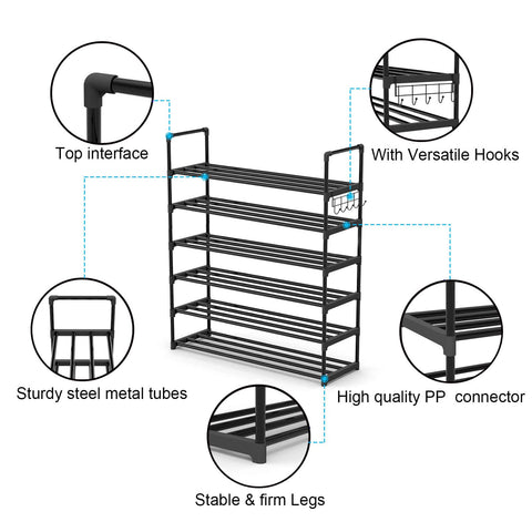 Hsscblet entryway organization setup captures neat ready-to-wear shoes and accessories.