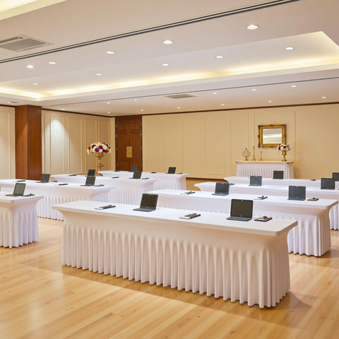 Htper fabric is washable and reusable for multiple events.