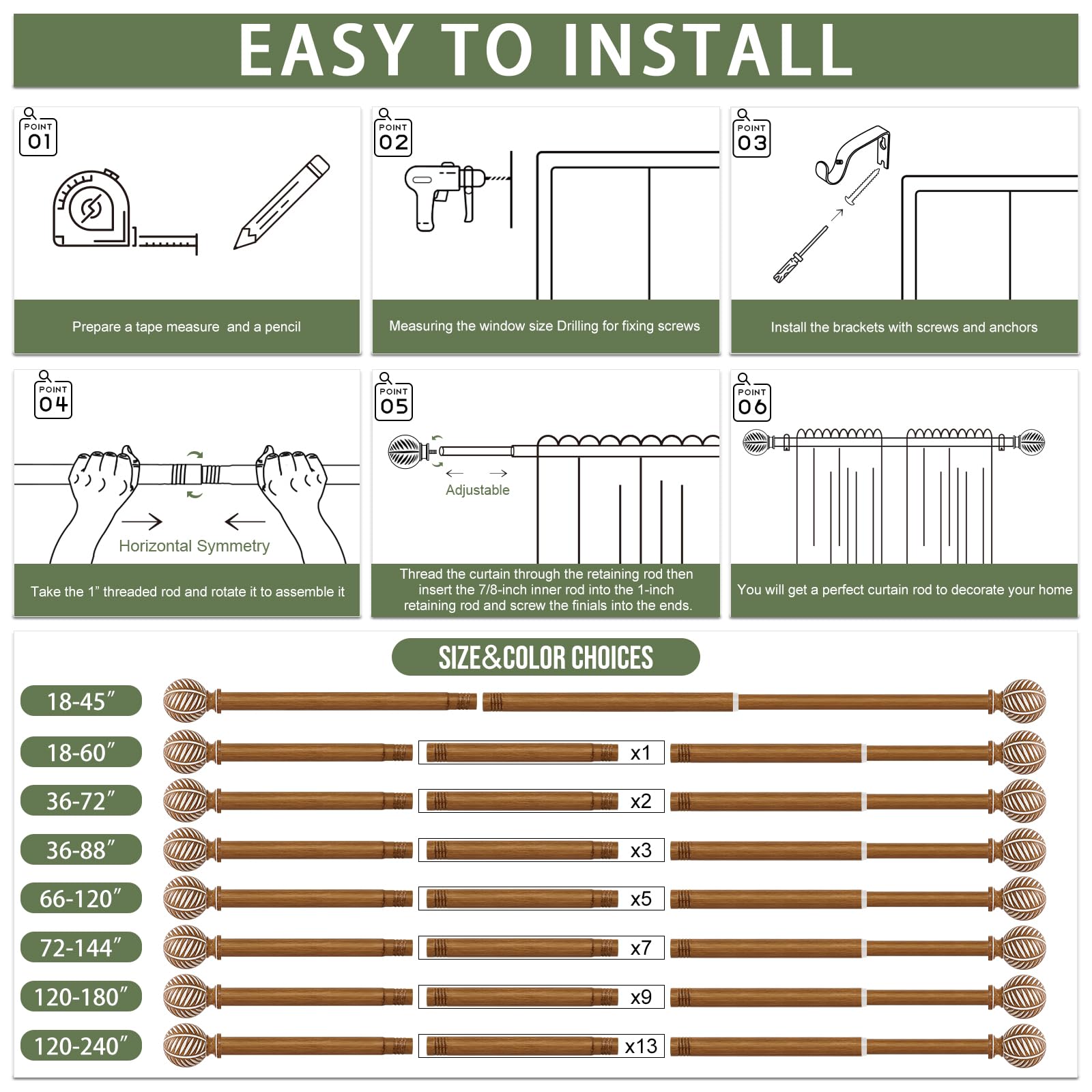 HTZON easy-install guide and diagrams simplify setup and alignment.