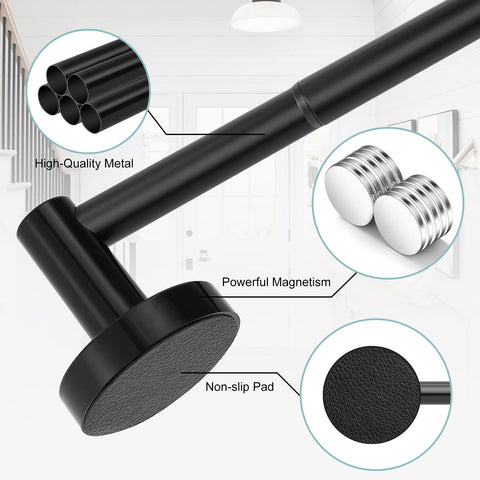 HTZON heavy-duty magnetic rod with 3.3 lb capacity in use