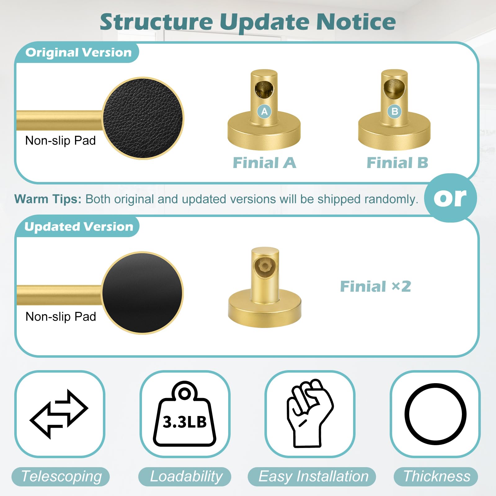 HTZON retractable rod design demonstrates adjustable length