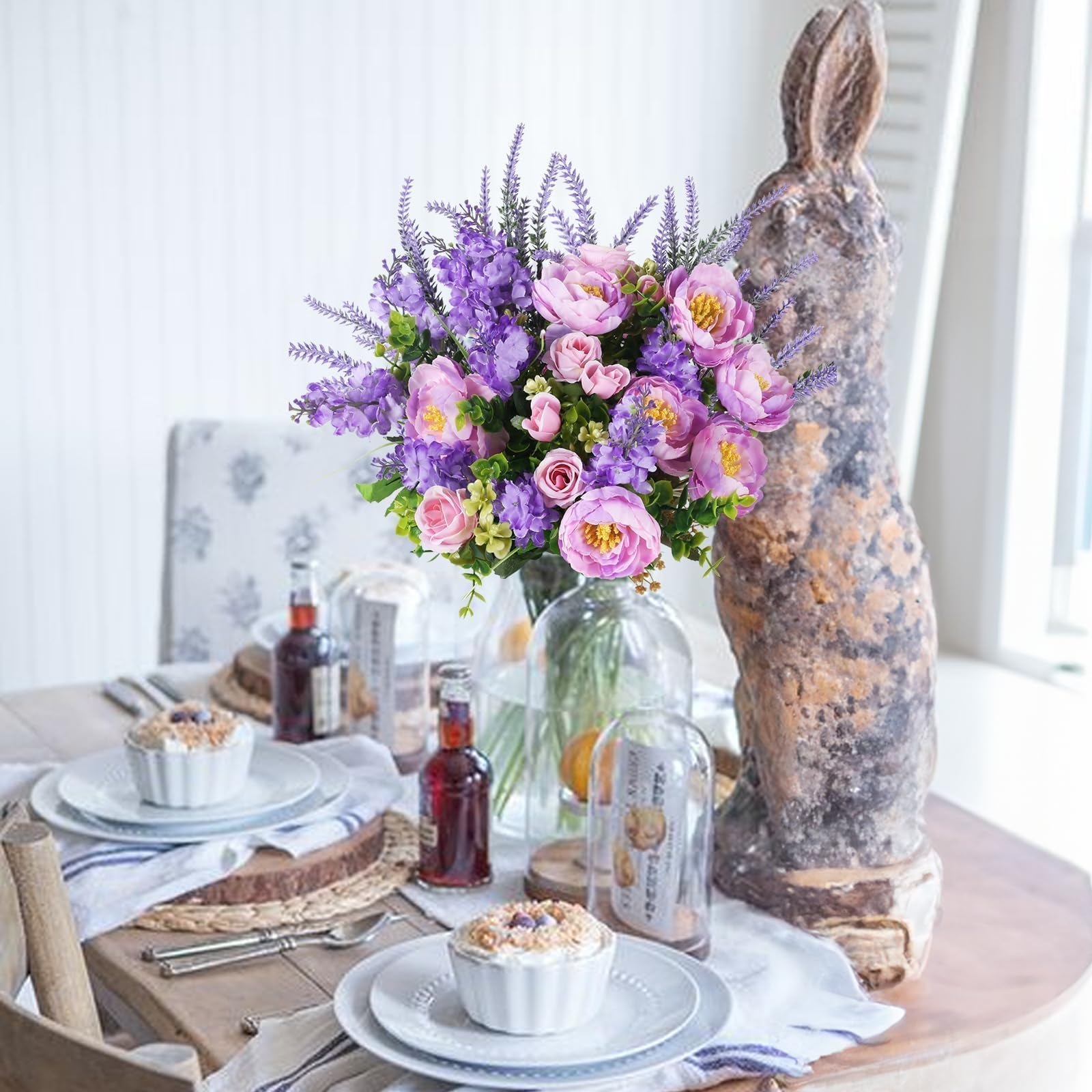 HUAESIN bouquet in a vase adding dining room ambiance
