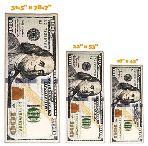 HUAHOO Money Rugs nylon low-pile material feels soft underfoot