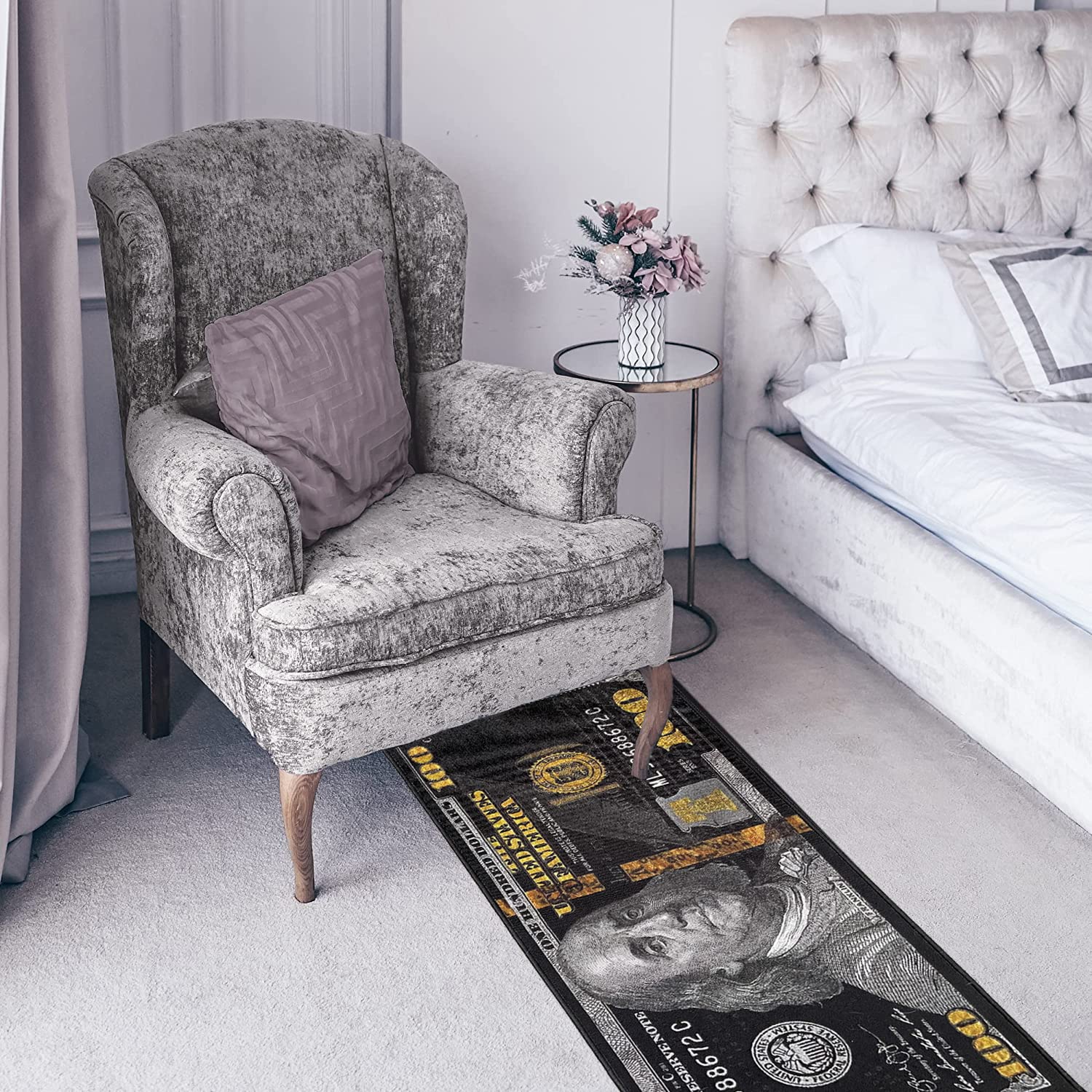 HUAHOO stain and fade resistant rug for busy homes