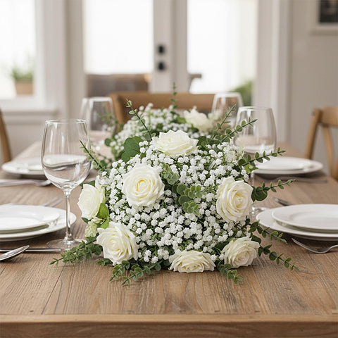 Huahua home decor greenery ensemble for lasting, lifelike displays.