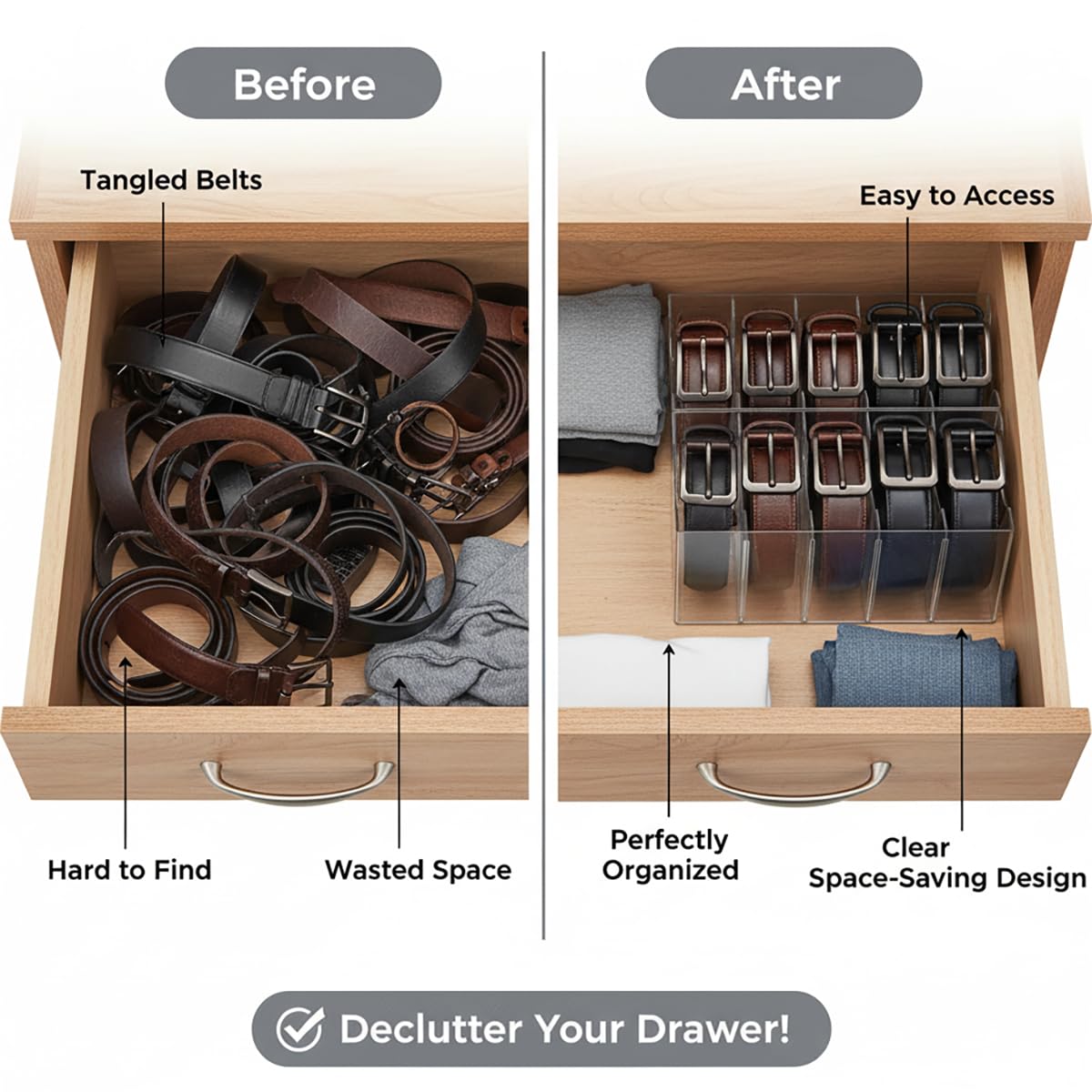 Hualinsyi multi-use storage fits purses, socks, underwear, and more