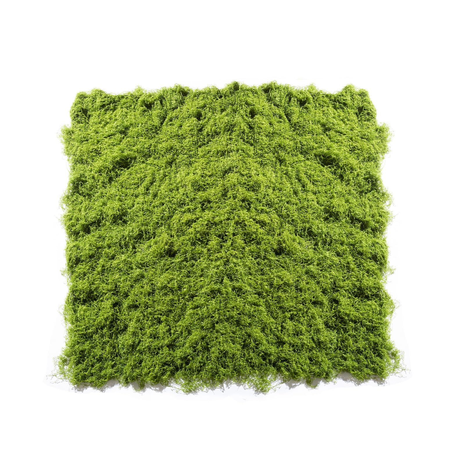 Close-up texture of Huamanyuancraft moss mat for a realistic look.