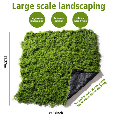 Easy-care Huamanyuancraft moss mat with wipe-clean maintenance for indoors.