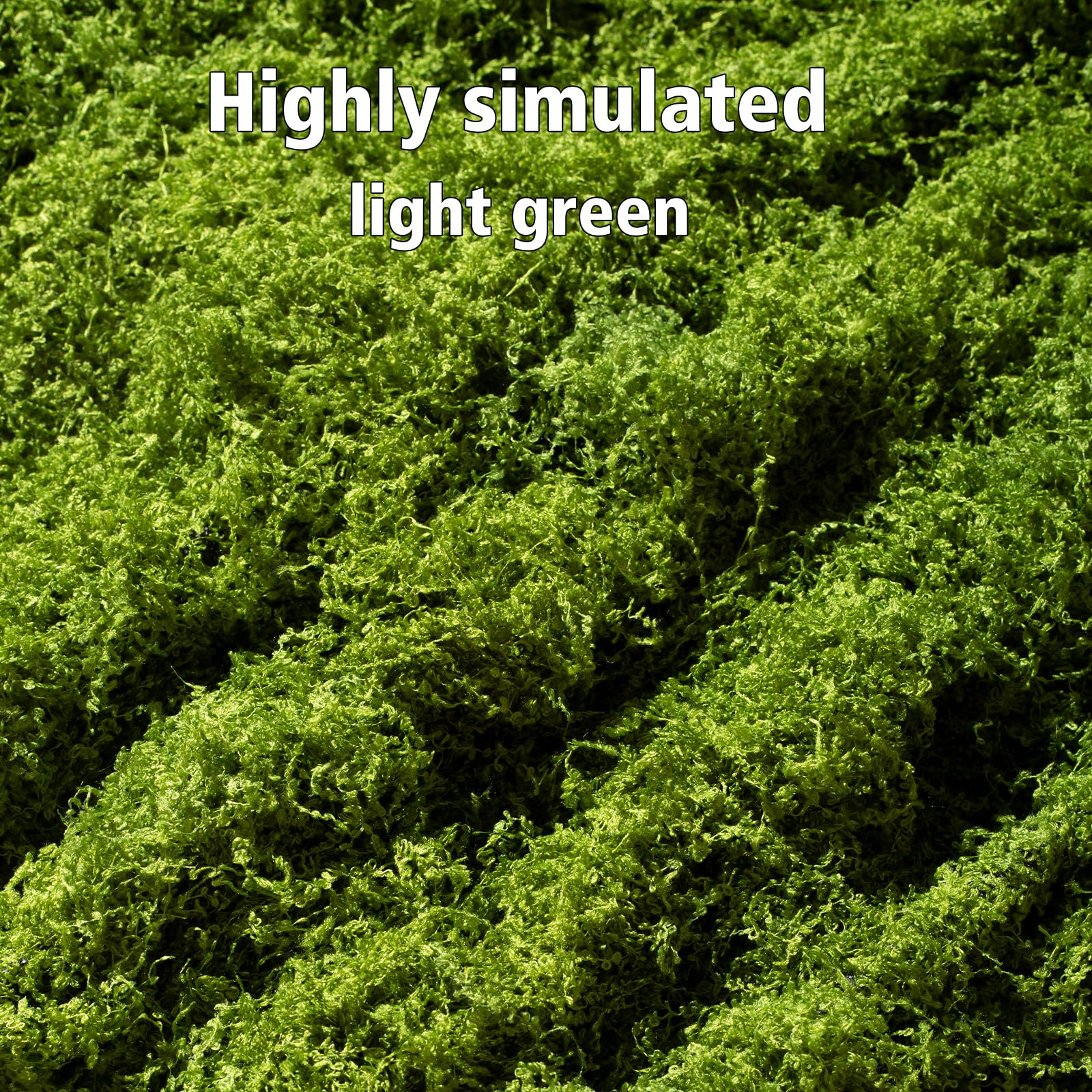 Huamanyuancraft light green moss mat, versatile for crafts and accents.