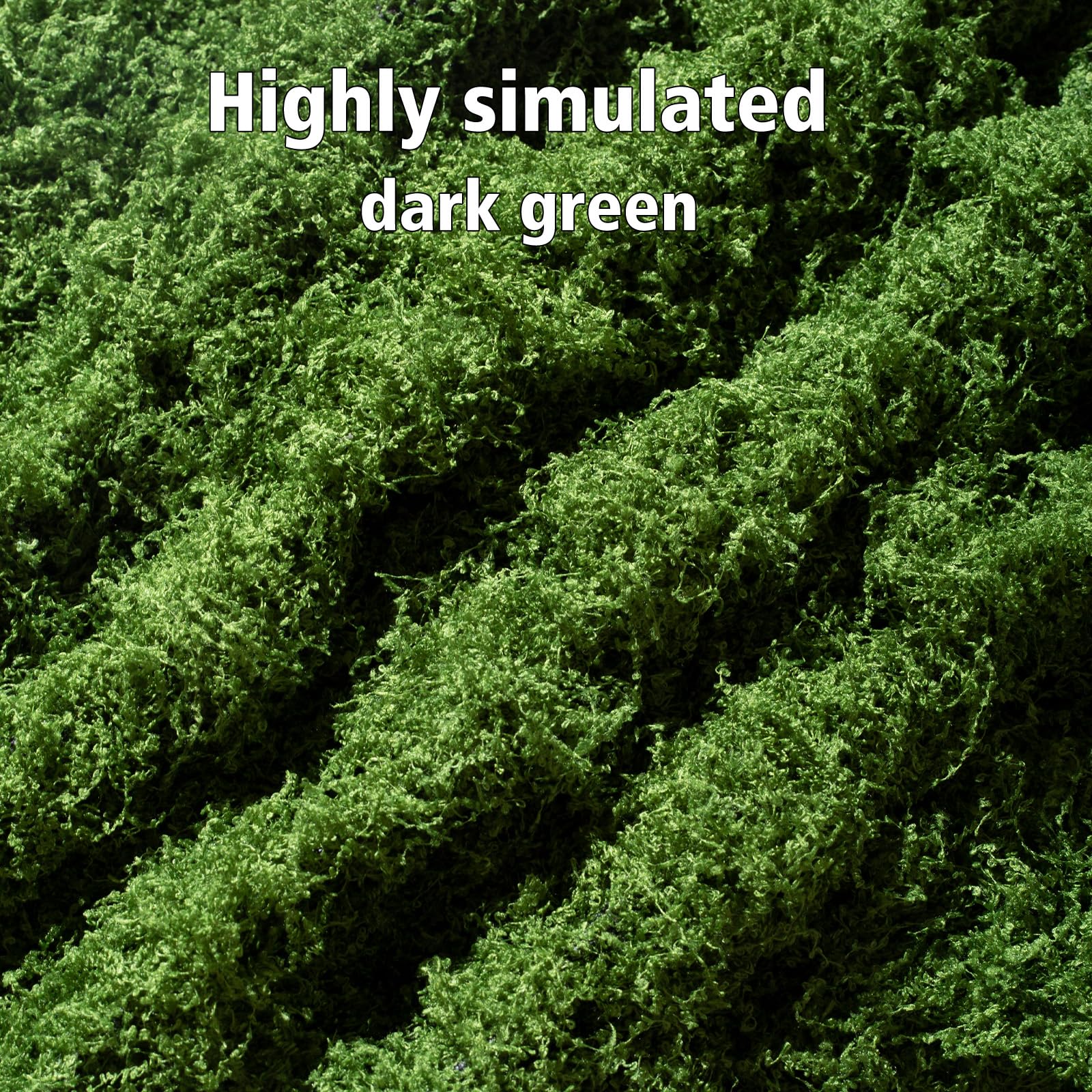 Soft backside of Huamanyuancraft moss mat enables easy shaping for walls.
