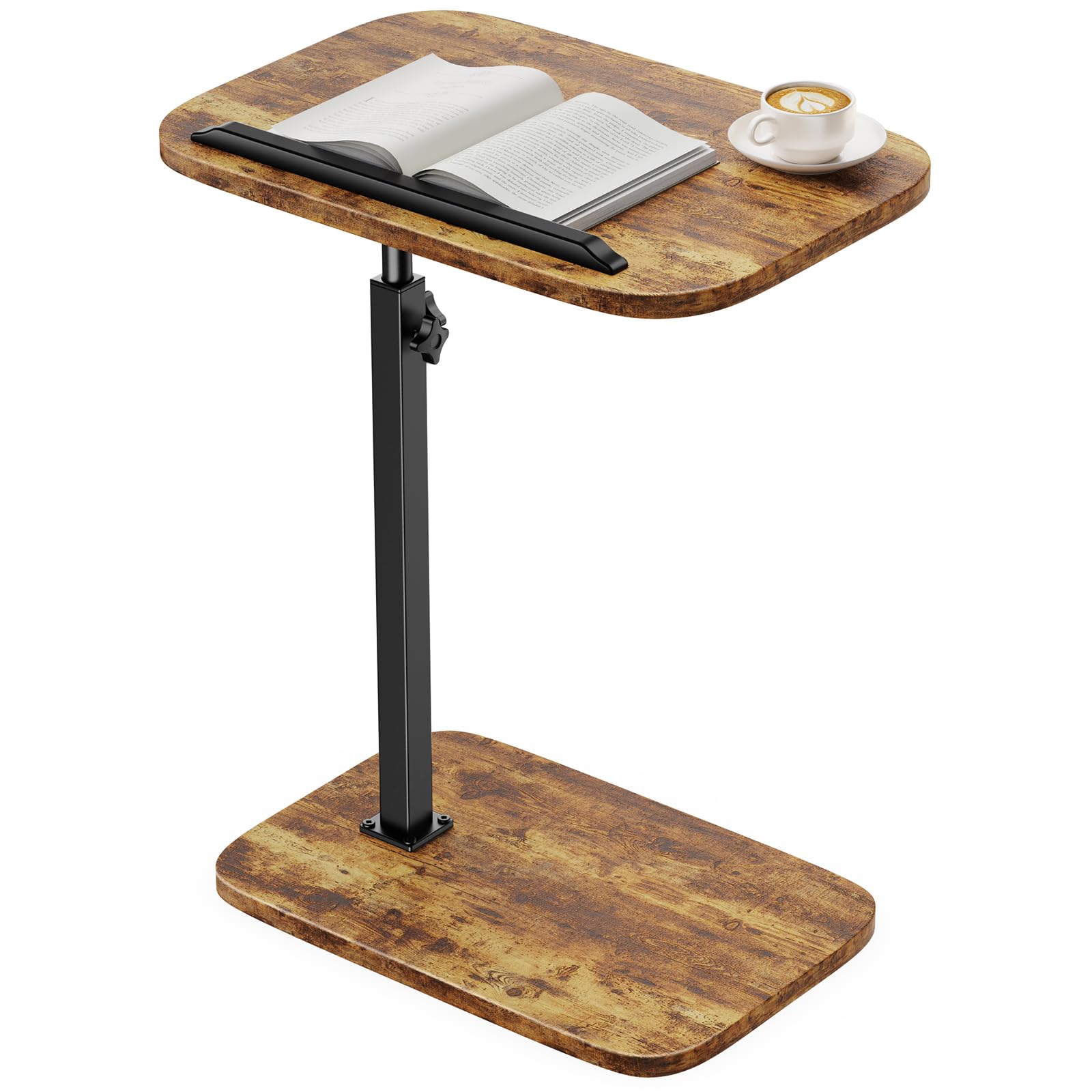 HUANUO adjustable TV tray fold-down design saves space beside sofa or bed