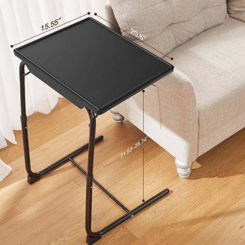 HUANUO TV Tray 3″ cup holder helps prevent spills.