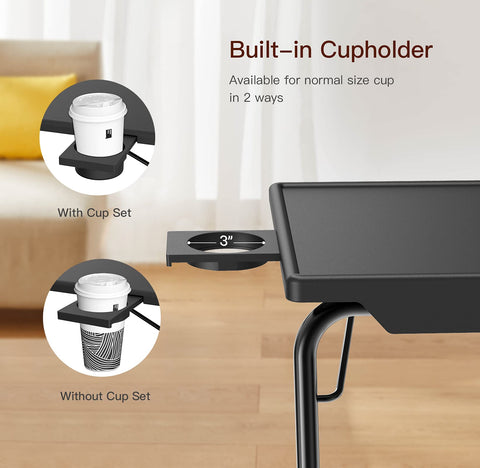 HUANUO cupholder prevents spills during meals or drinks.