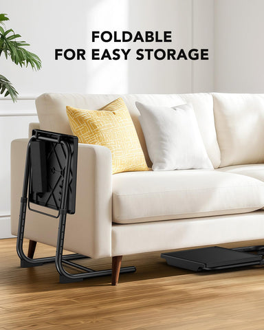 HUANUO TV Tray offers six height settings for kids and adults.