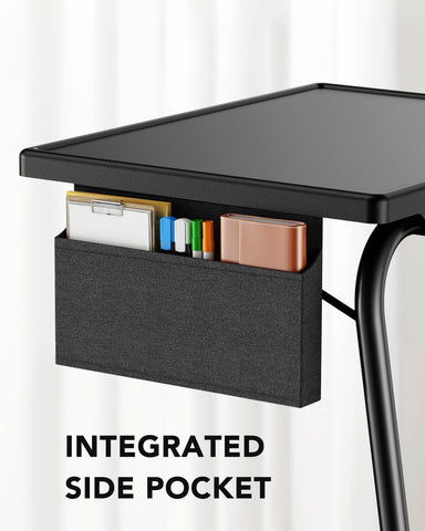 HUANUO TV Tray steel frame supports up to 66 pounds for stability.