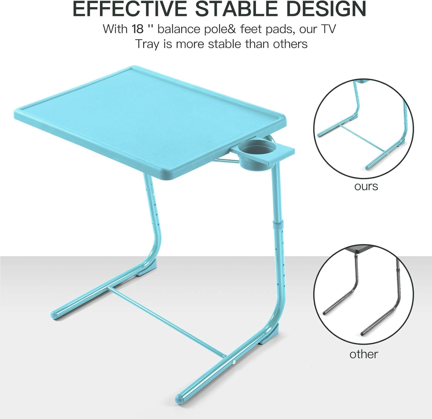 HUANUO adjustable-height tray table adapting to seating position