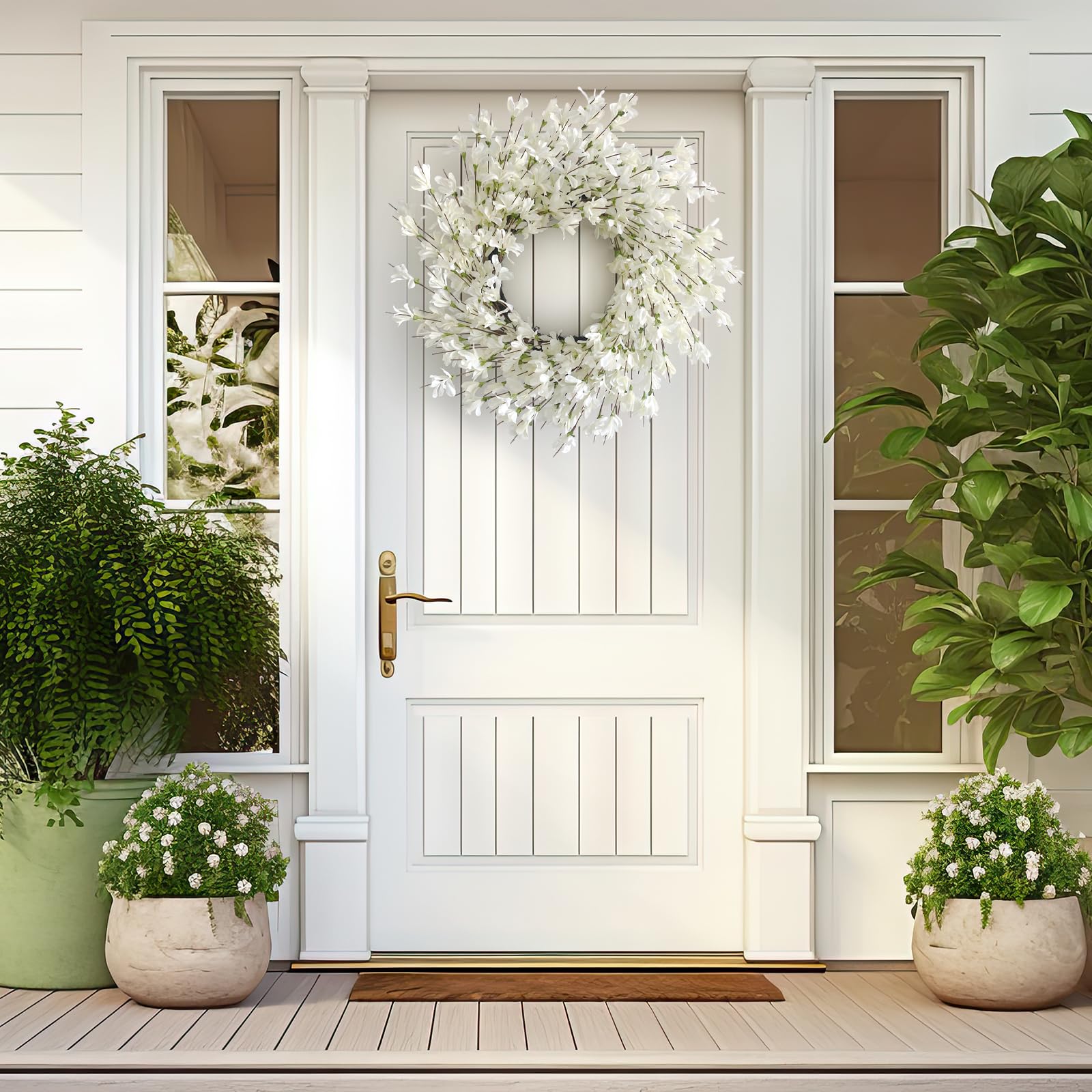 Huashen Wreath suitable for indoor or outdoor display and window hangings.