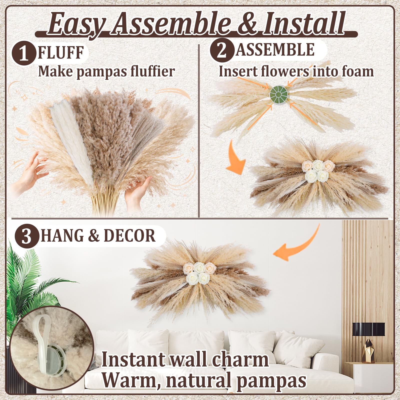 HUASHIYE bedroom decor adds inviting texture and charm