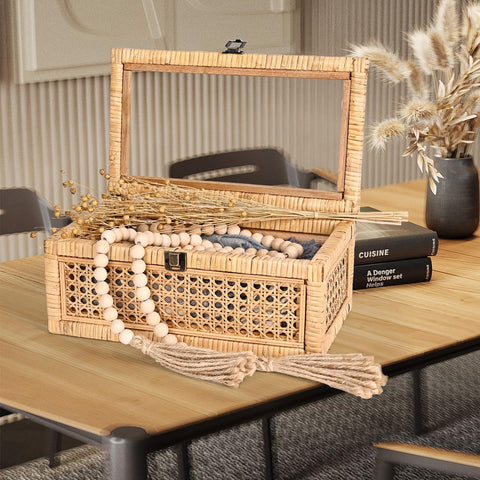 HUAXIN CRAFT H nested rattan boxes provide versatile storage in living spaces