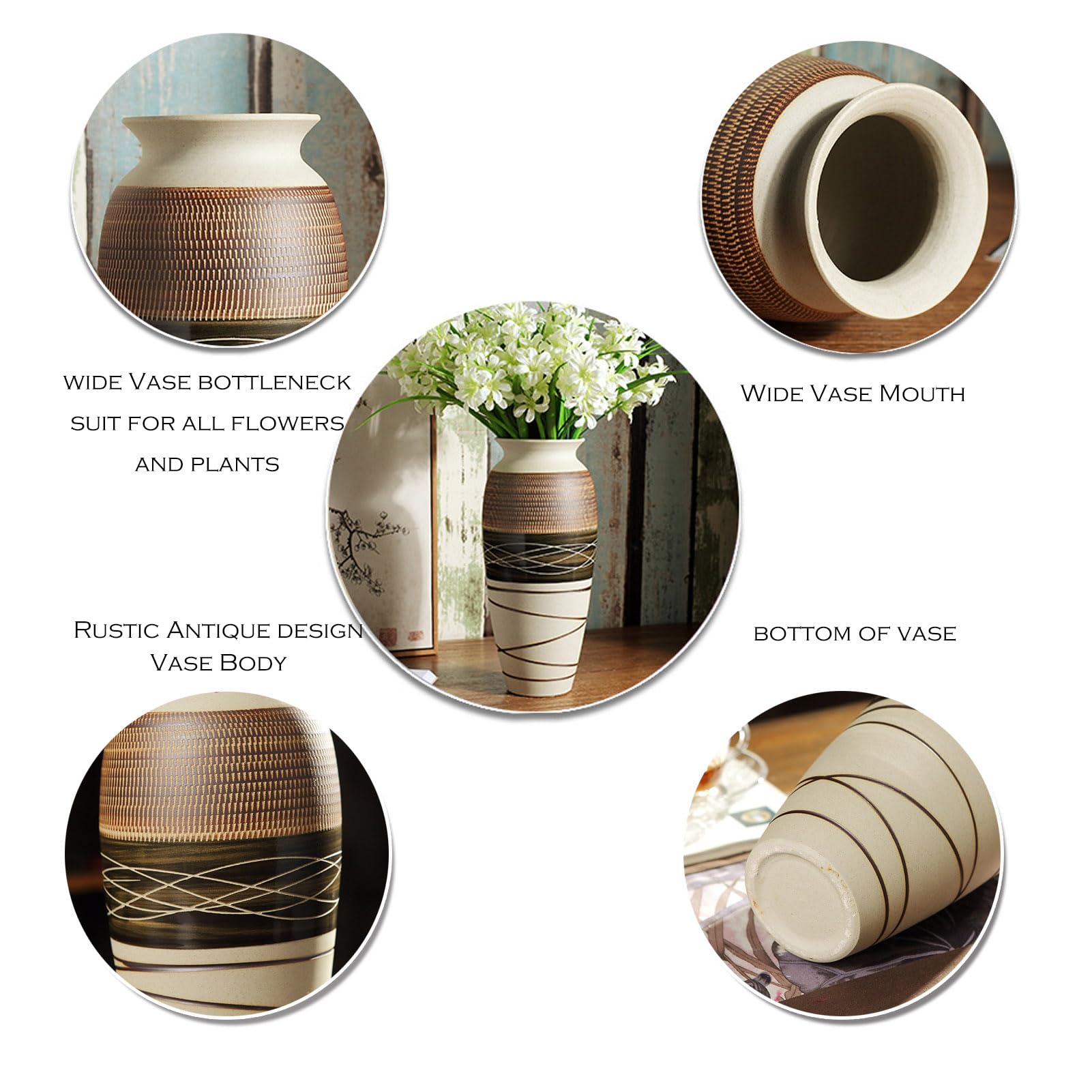 HUBUISH mantel or floor vase suitable for multiple settings