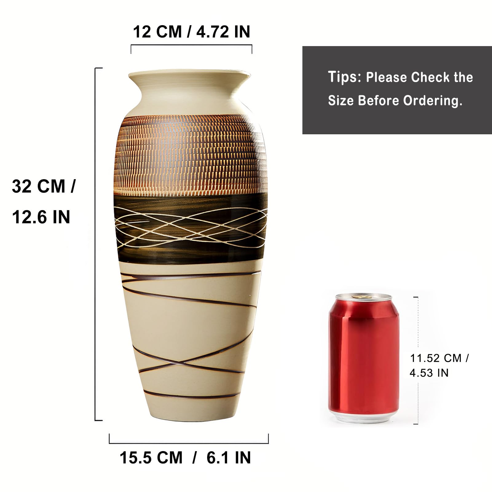 HUBUISH watertight vase ideal for floral displays and fresh or dried stems