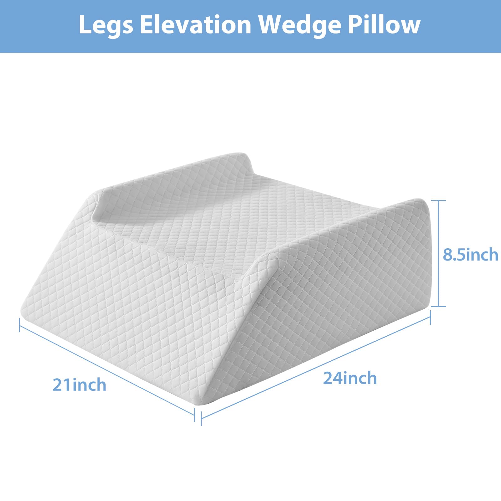 HUEIFY leg elevation pillow ready for after-surgery use and recovery comfort