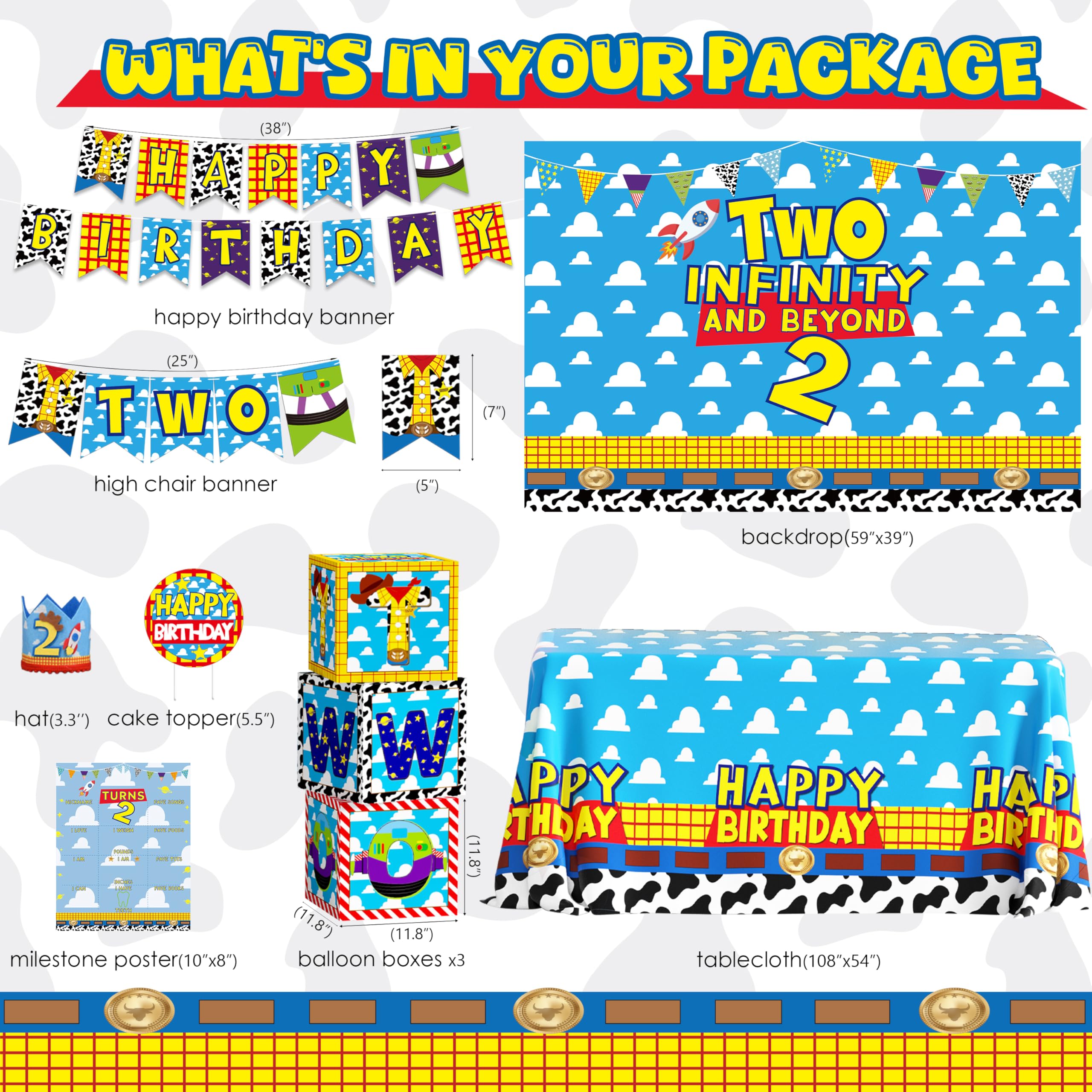 HUFAND Toy theme banner backdrop adds color to indoor party spaces