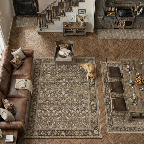 HUGEAR foldable large rug for easy transport and storage.