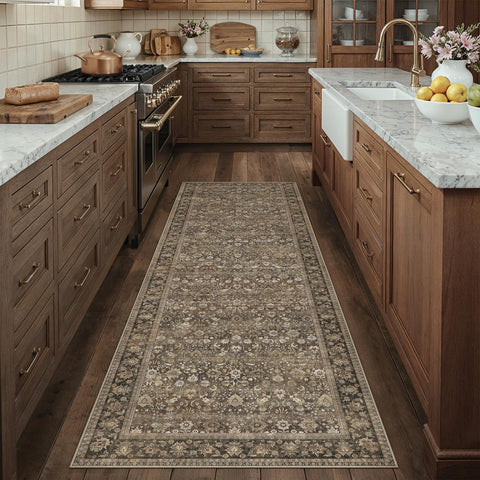HUGEAR washable pet rug resists spills for easy cleaning.