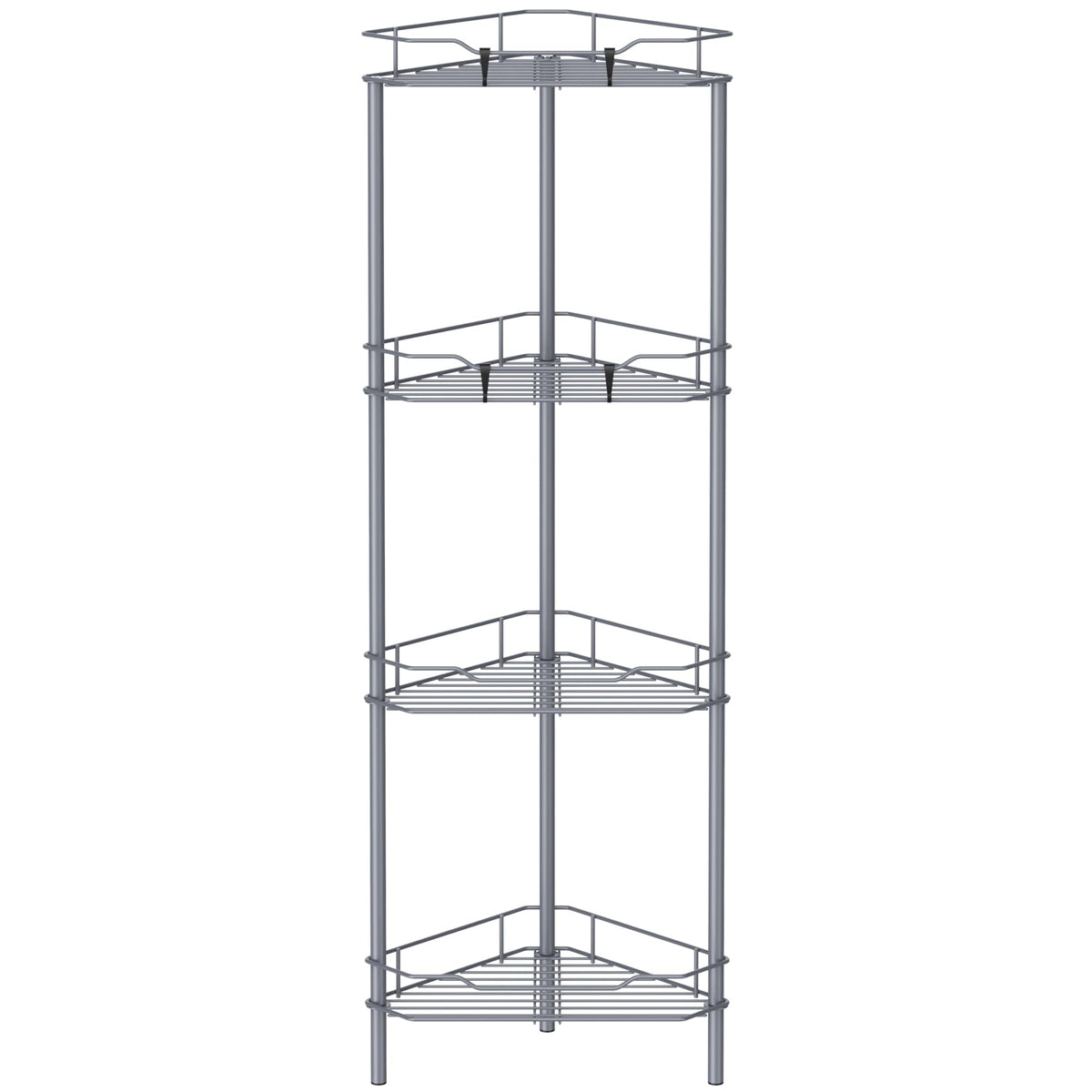 HuggieGems 4-tier corner shower caddy with ample storage for toiletries