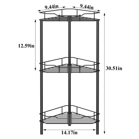 HuggieGems drain-friendly shelves help water drain and prevent pooling.