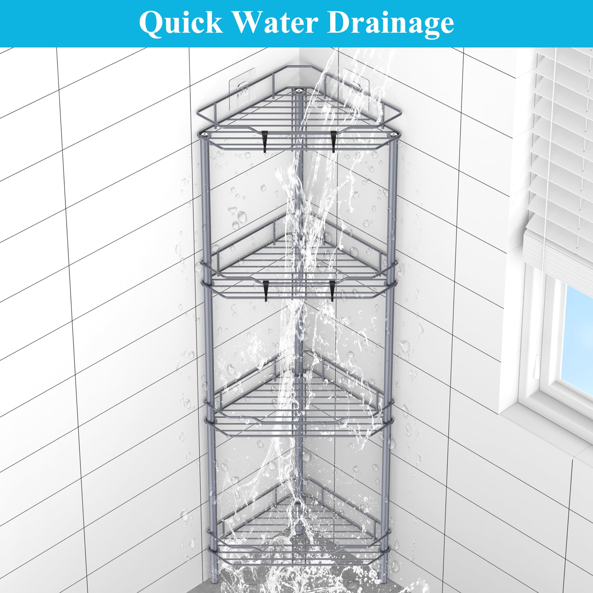 HuggieGems drain-friendly design helps water drain away from surfaces