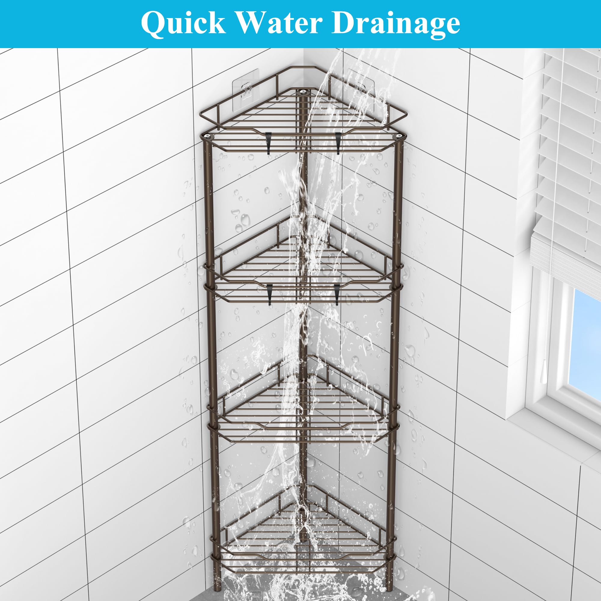 HuggieGems drainage-design storage helps water drain quickly.