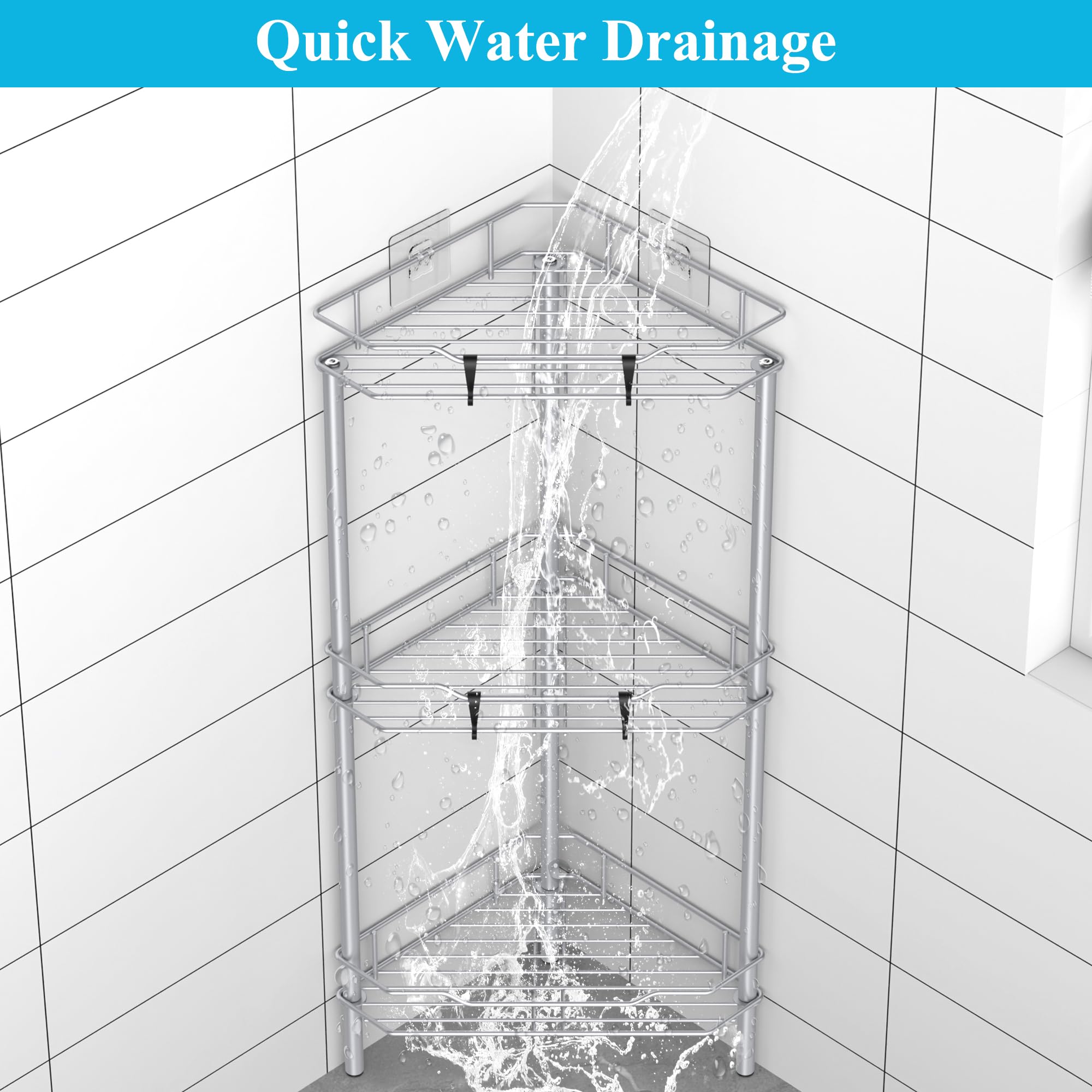HuggieGems drainage design helps water flow and keeps items dry.