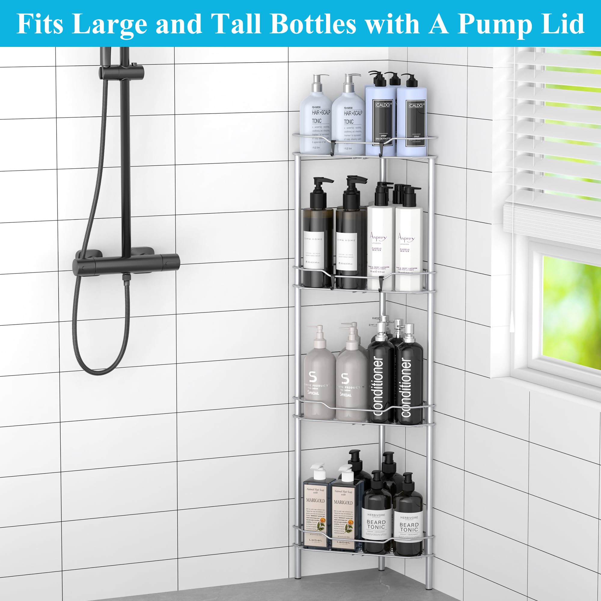 HuggieGems rustproof material highlight for durable bathroom storage in humid conditions.
