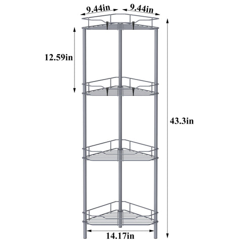 HuggieGems rustproof material ensures long-lasting bathroom organization