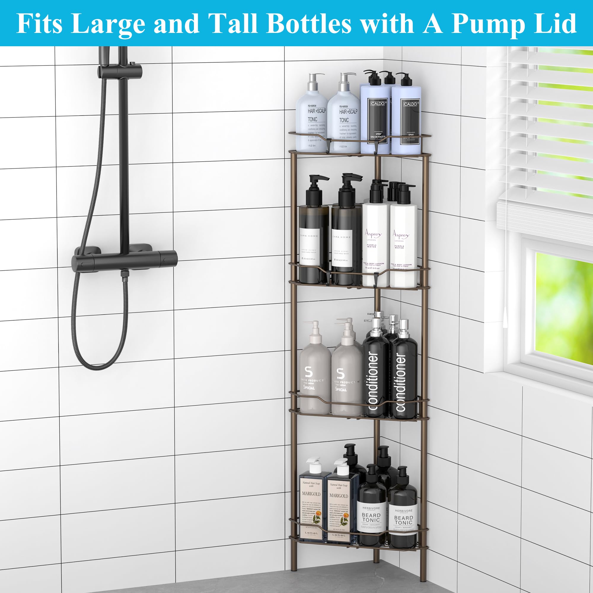 HuggieGems rustproof caddy resists moisture for long-term bathroom use.