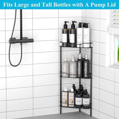 HuggieGems standing rack on the bathroom floor saves wall space.