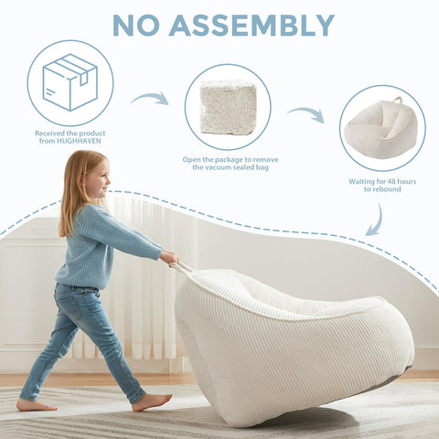 HUGHEAVEN high-density shredded foam filling provides gentle support