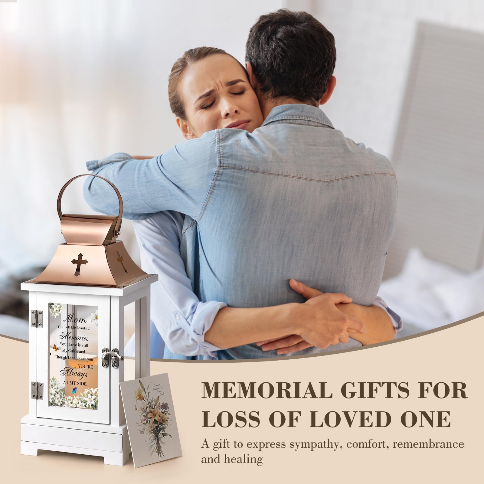 HugMemories Memorial Lantern gift box for a ready-to-give condolence gift