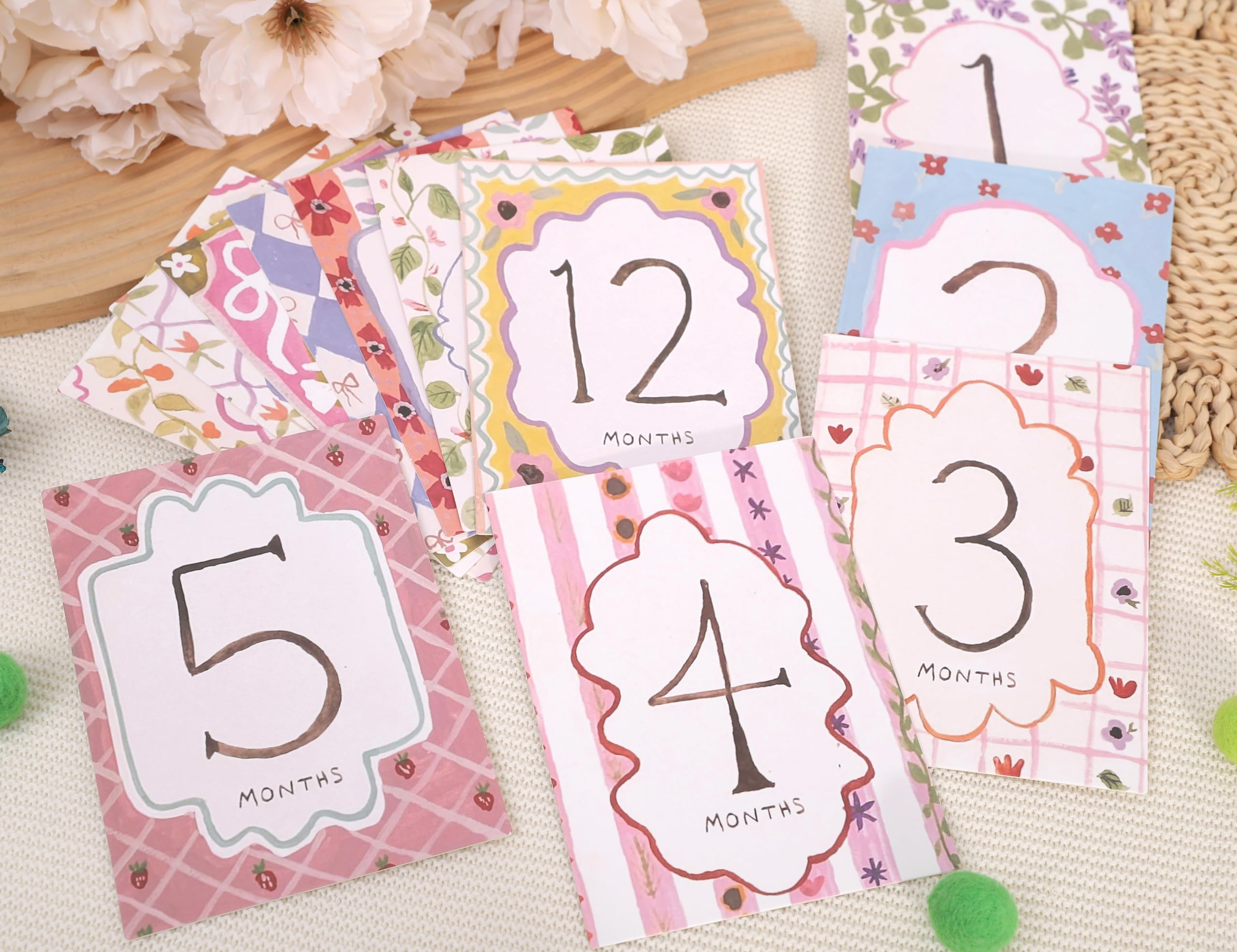 HUHJRUAR thick 5x7 milestone cards with premium paper for long-lasting keepsakes.